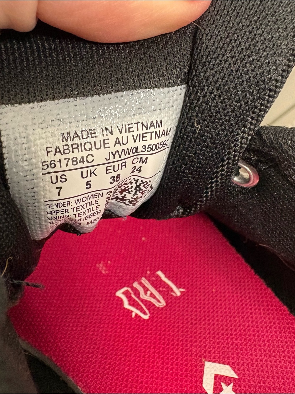 Converse El Distrito sneakers in black canvas with pink logo - Picture 4 of 5